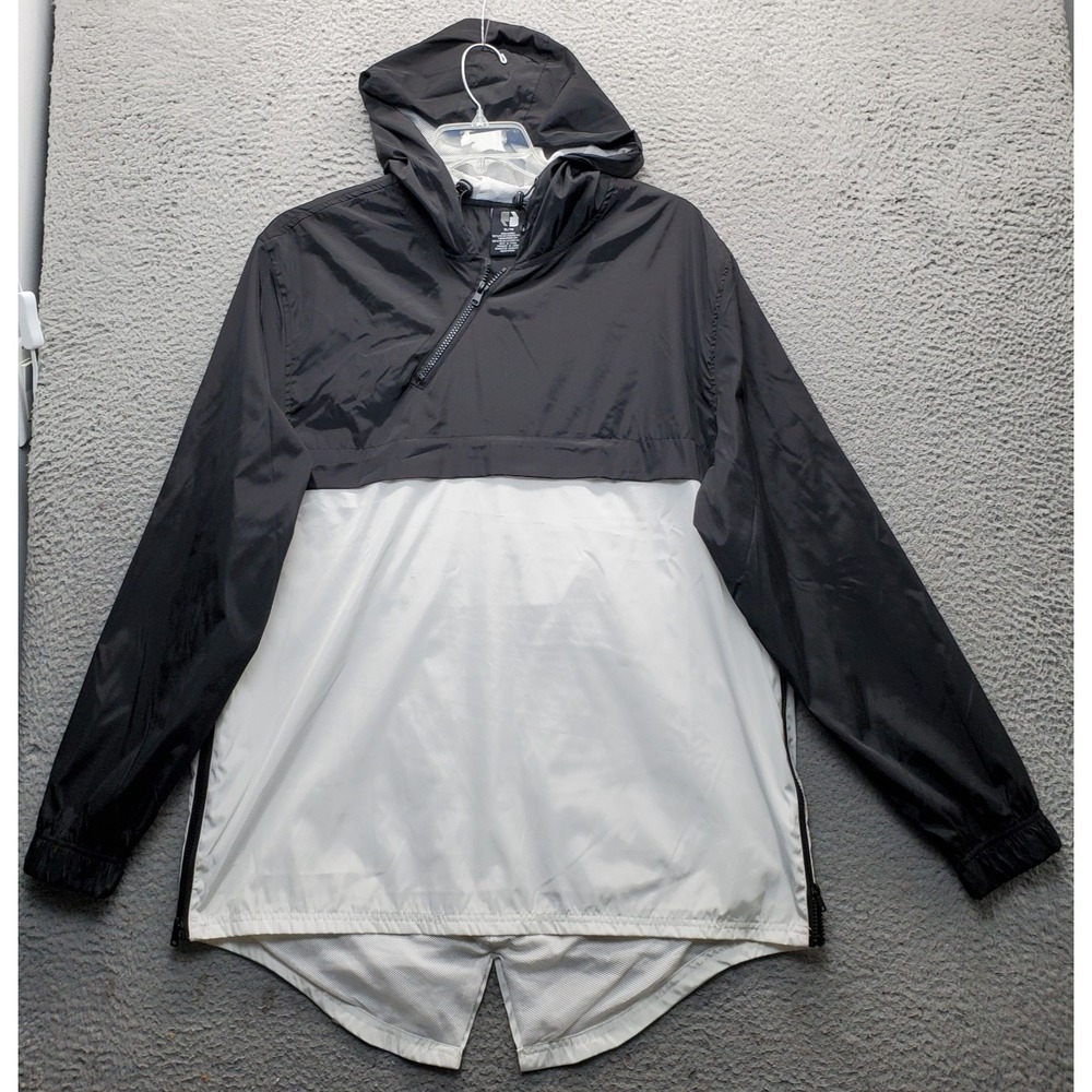 Point Zero Anorak Rain Jacket Mens XL Multi Mesh Lined Colorblock Partial Zip